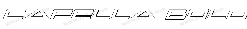 Capella Bold Italic 字体转换